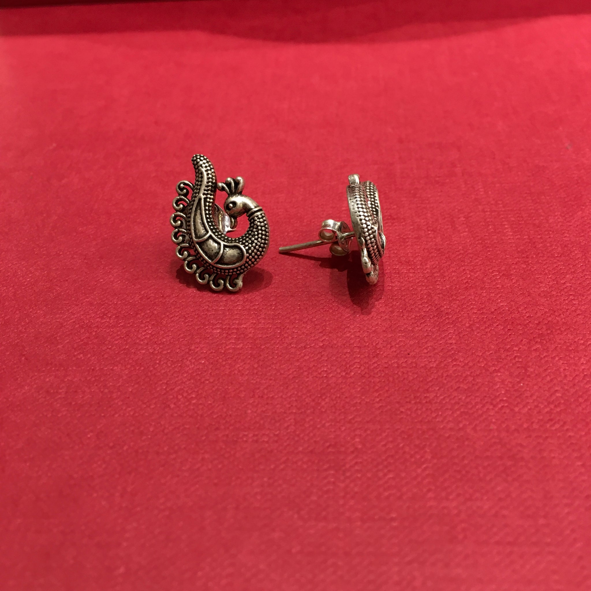 Black Silver Earring - Dazzles Jewellery
