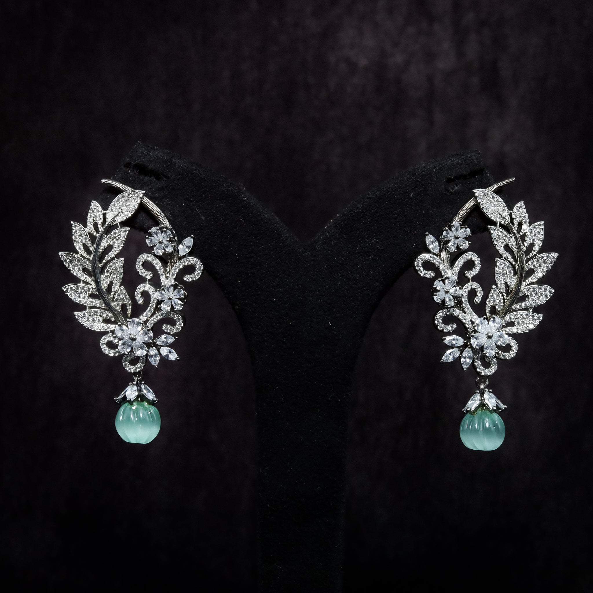 Zircon/AD Earring 16426-3573 - Dazzles Jewellery