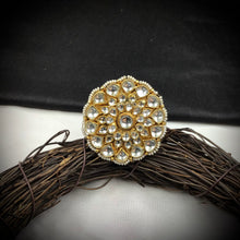 Kundan Cocktail Gold Ring 19485-6672 - Dazzles Jewellery
