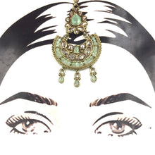 Mint Green Maang Tikka 17352-4500 - Dazzles Jewellery