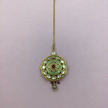 Mint Green Maang Tikka - Dazzles Jewellery