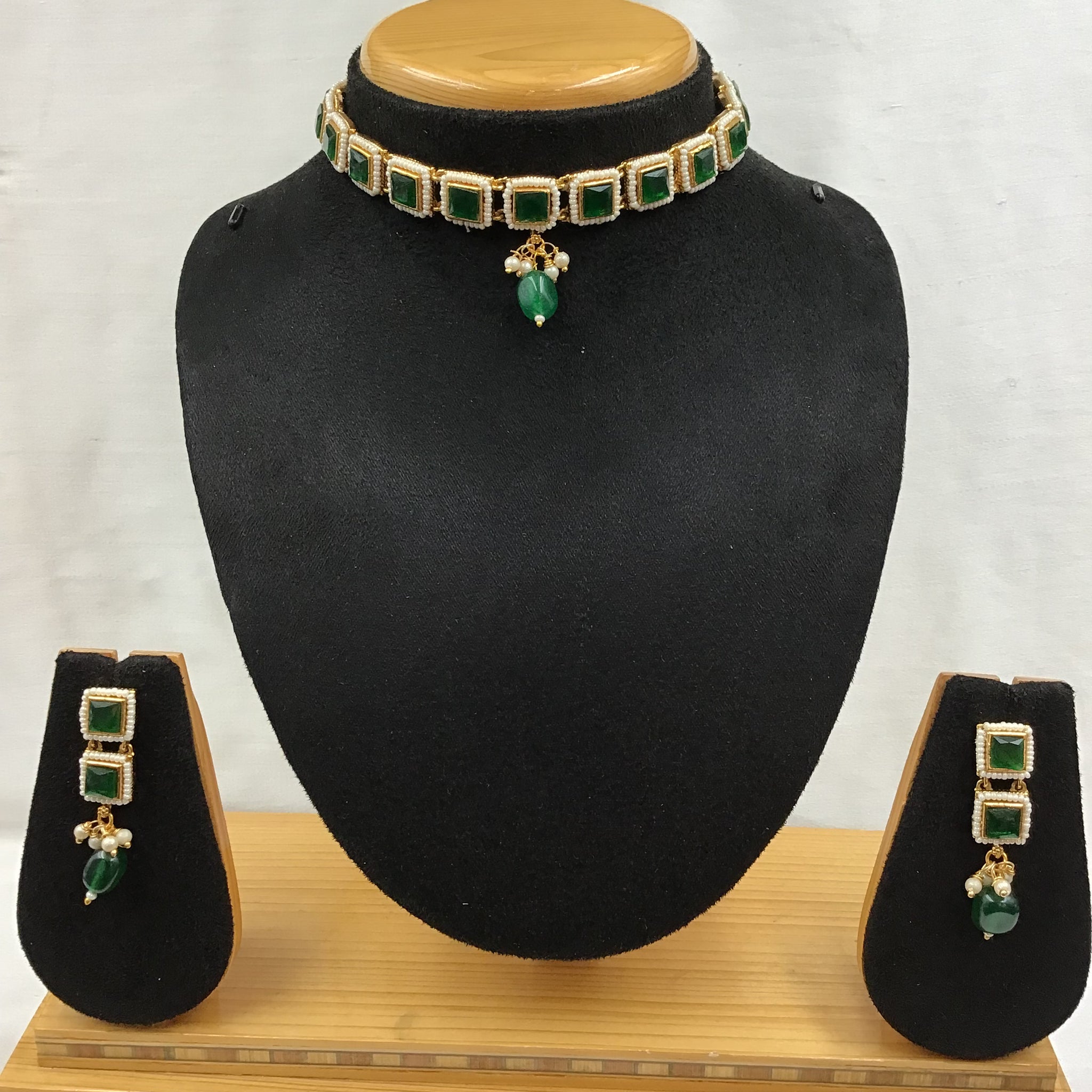 Polki Choker Set 1421-21 - Dazzles Jewellery