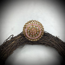 Antique Finish Cocktail Adjustable Pink Ring 12255-8614 - Dazzles Jewellery