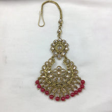 Ruby Maang Tikka 12224-8565 - Dazzles Jewellery