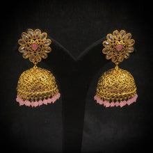 Gold plated jhumki 9391-100 - Dazzles Jewellery