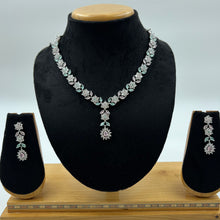 Round Neck Zircon/AD Necklace Set 7174-33 - Dazzles Jewellery