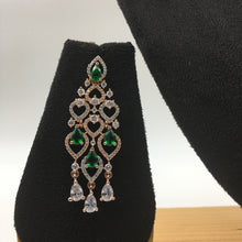 Green Zircon/AD Necklace Set - Dazzles Jewellery