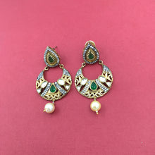 Chandbali Zircon/AD Earring 8888-100 - Dazzles Jewellery
