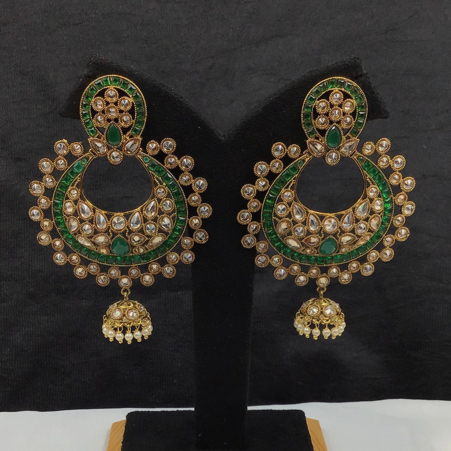 Chandbali Antique Earring 9250-100 - Dazzles Jewellery