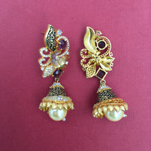 Jhumki Zircon/AD Earring 8866-100 - Dazzles Jewellery