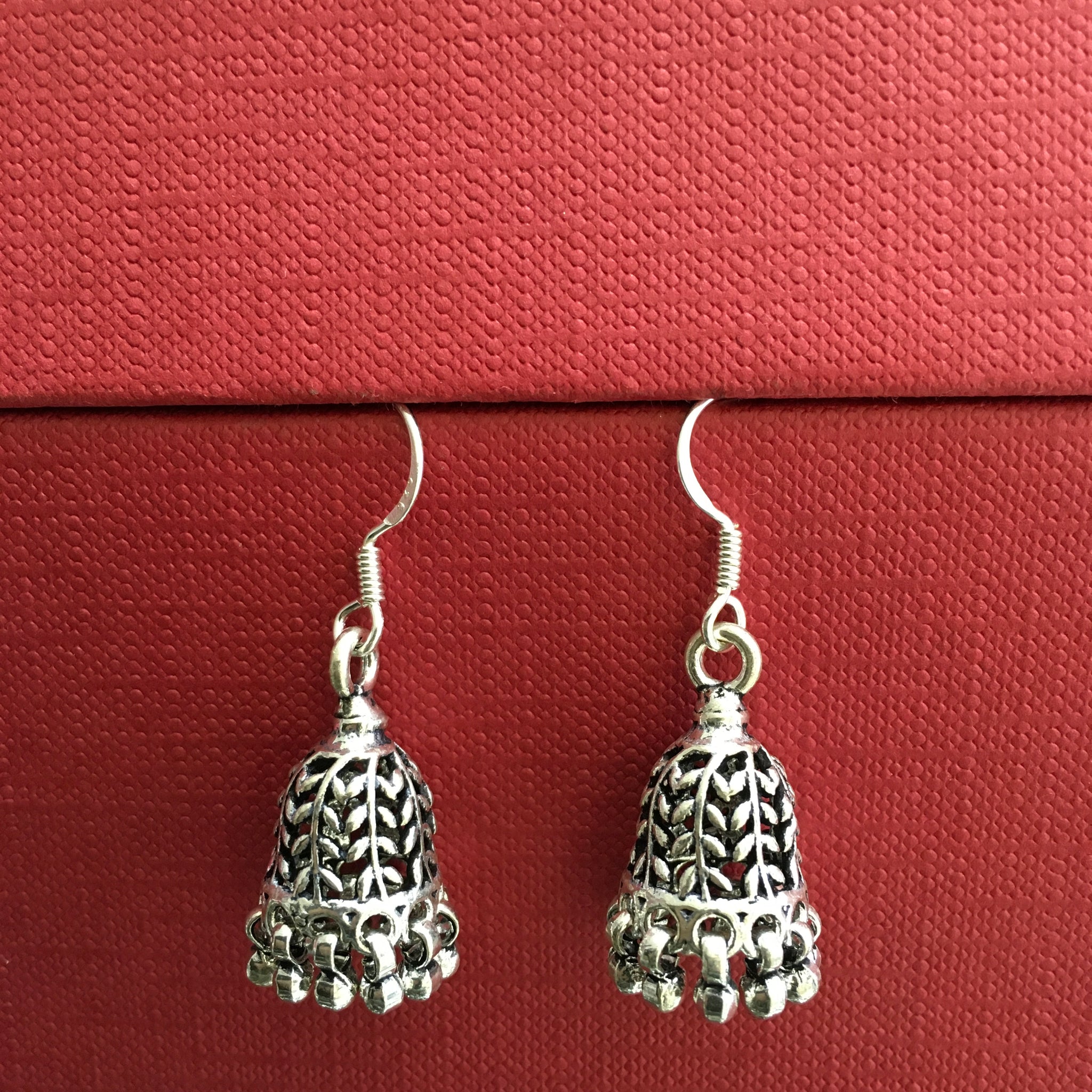 Jhumki Silver Earring 7861-20 - Dazzles Jewellery