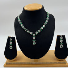 Round Neck Zircon/AD Necklace Set 7174-33 - Dazzles Jewellery