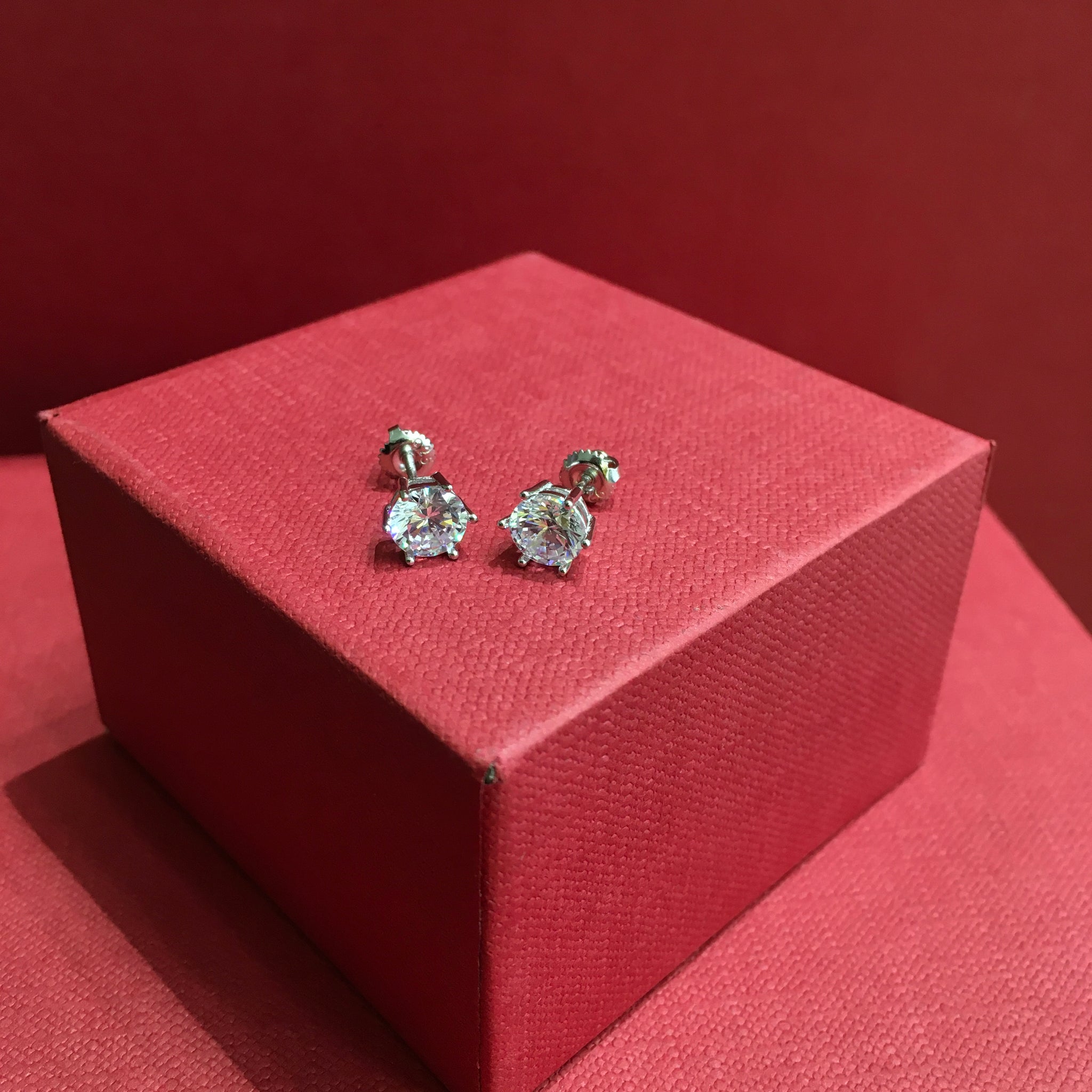 Silver Earring Tops/Studs 8471-05 - Dazzles Jewellery