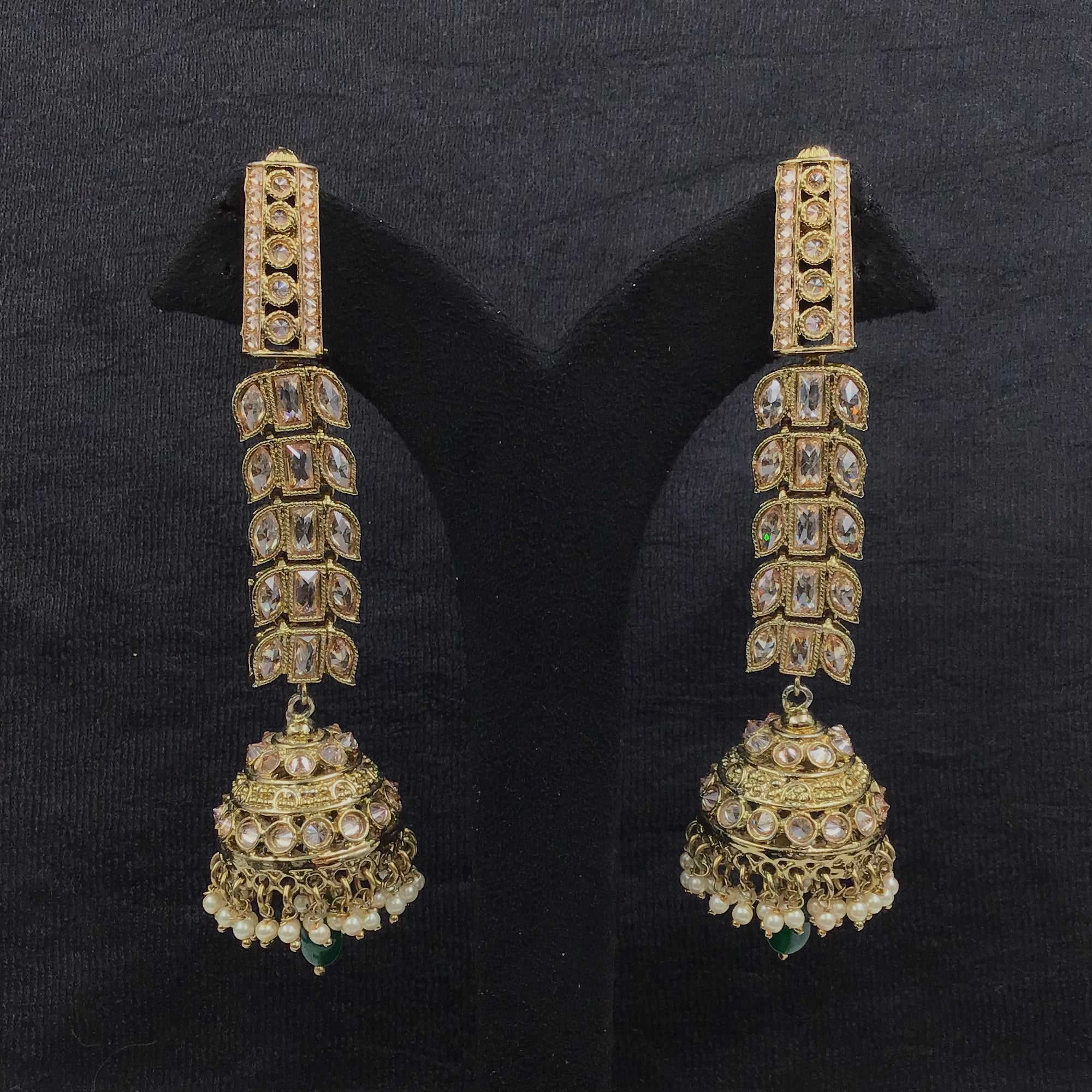 Jhumki Antique Earring 9236-100 - Dazzles Jewellery