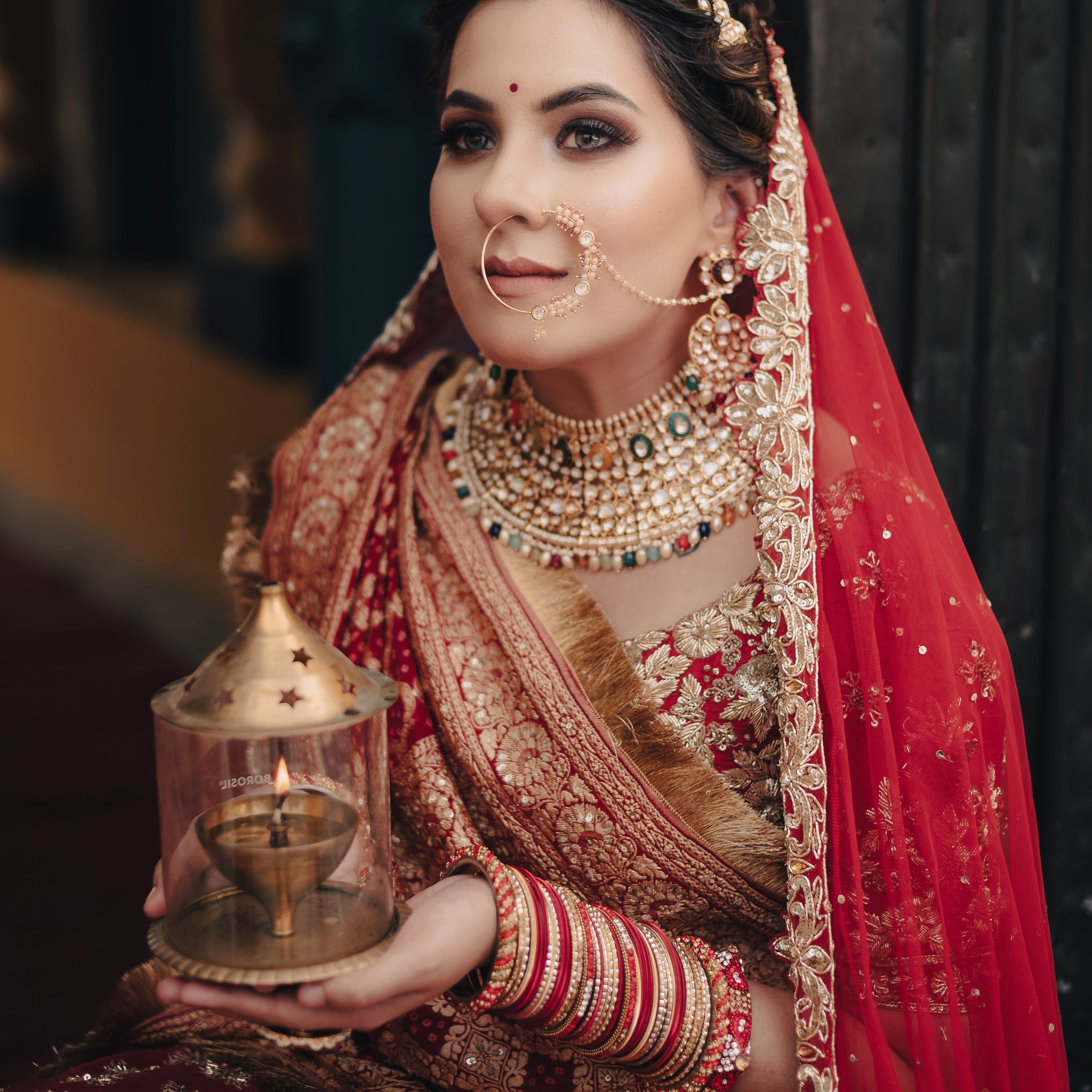 Bridal Choker Kundan Necklace Set 5234-34 - Dazzles Jewellery