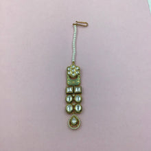 Mint Green Maang Tikka - Dazzles Jewellery