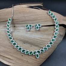 Round Neck Zircon/AD Necklace Set 8583-08 - Dazzles Jewellery