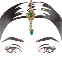 Mehandi Polish Maang Tikka 9144-100 - Dazzles Jewellery