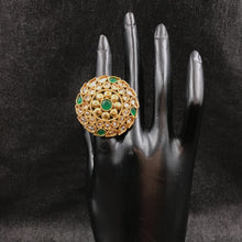 Gold Look Ring 9162-100 - Dazzles Jewellery