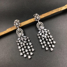 Gold Polish Zircon/AD Earring 6705-69 - Dazzles Jewellery