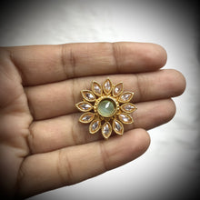 Mint Green Gold Look Earring - Dazzles Jewellery