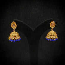 Jhumki Gold Look Earring 9367-100 - Dazzles Jewellery