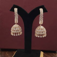Pink Zircon/AD Earring 18412-5594 - Dazzles Jewellery