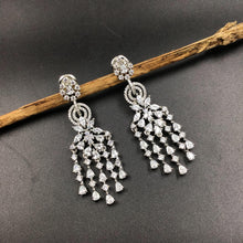 Gold Polish Zircon/AD Earring 6705-69 - Dazzles Jewellery