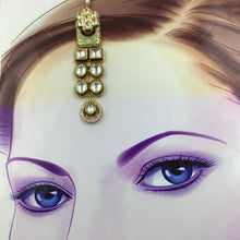Mint Green Maang Tikka - Dazzles Jewellery