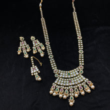 Ruby Green Polki Necklace Set 10367-5937 - Dazzles Jewellery
