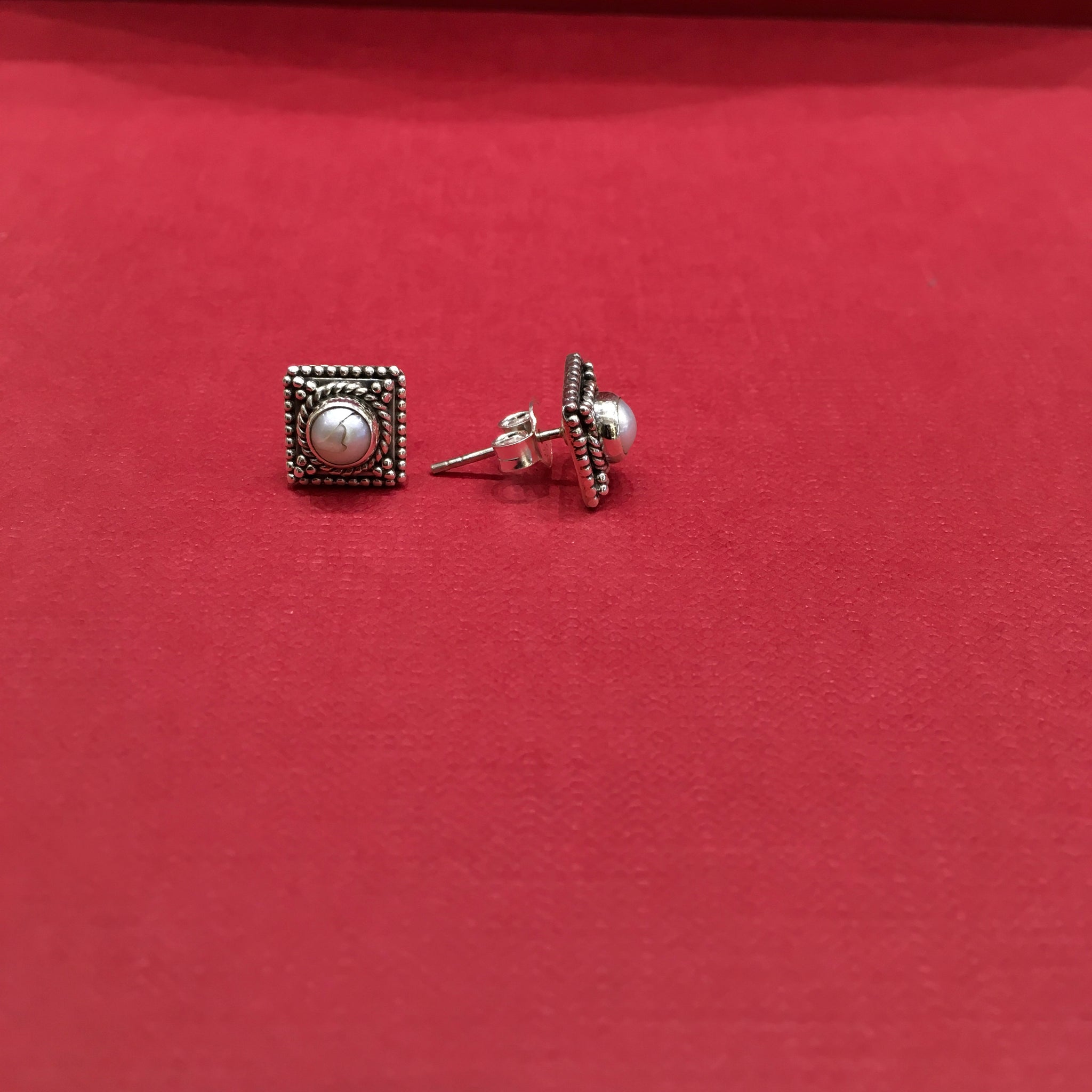 Tops/Studs Silver Earring 7848-20 - Dazzles Jewellery