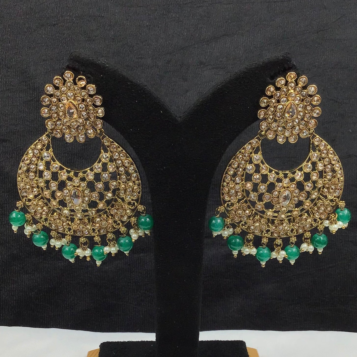 Chandbali Antique Earring 9225-100 - Dazzles Jewellery