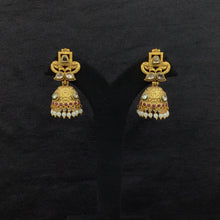 Jhumki Antique Earring 9206-100 - Dazzles Jewellery