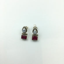 Ruby Silver Earring - Dazzles Jewellery
