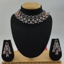 Designer Zircon/AD Choker Necklace Set 18498-5680 - Dazzles Jewellery