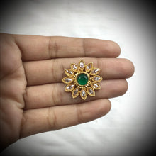 Green Gold Look Earring 19112-6294 - Dazzles Jewellery