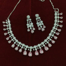 Round Neck Zircon/AD Necklace Set 8576-08 - Dazzles Jewellery
