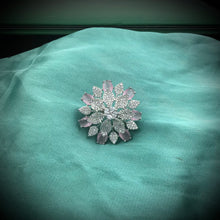 Silver Plated Zircon/AD Cocktail Ring 6751-69 - Dazzles Jewellery