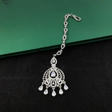Silver Polish Maang Tikka 6830-69 - Dazzles Jewellery