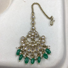 Mehandi Polish Maang Tikka 9139-100 - Dazzles Jewellery