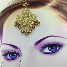 Ruby Maang Tikka - Dazzles Jewellery