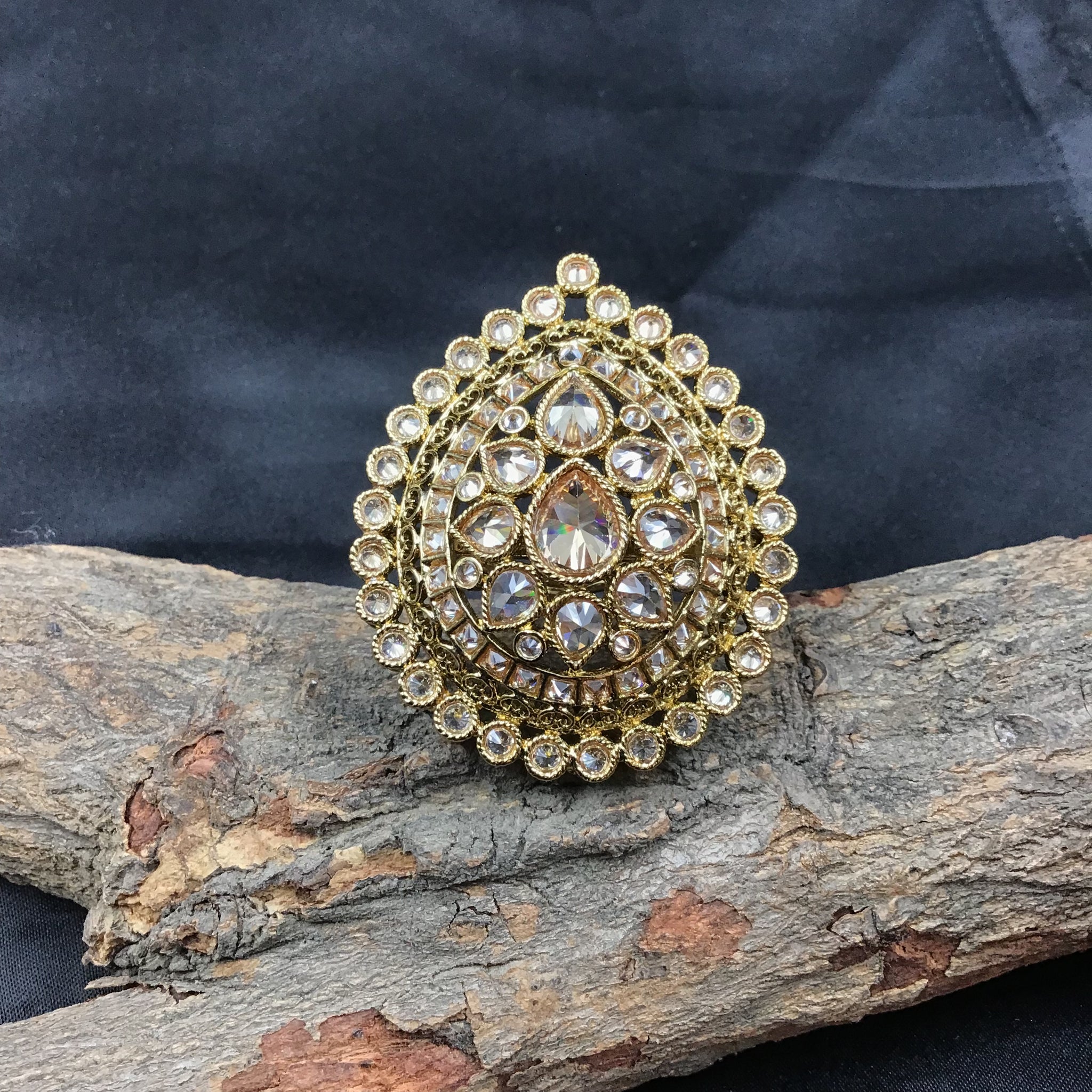 Mehandi Polish Ring 9157-100 - Dazzles Jewellery