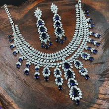 Round Neck Zircon/AD Necklace Set 8571-08 - Dazzles Jewellery