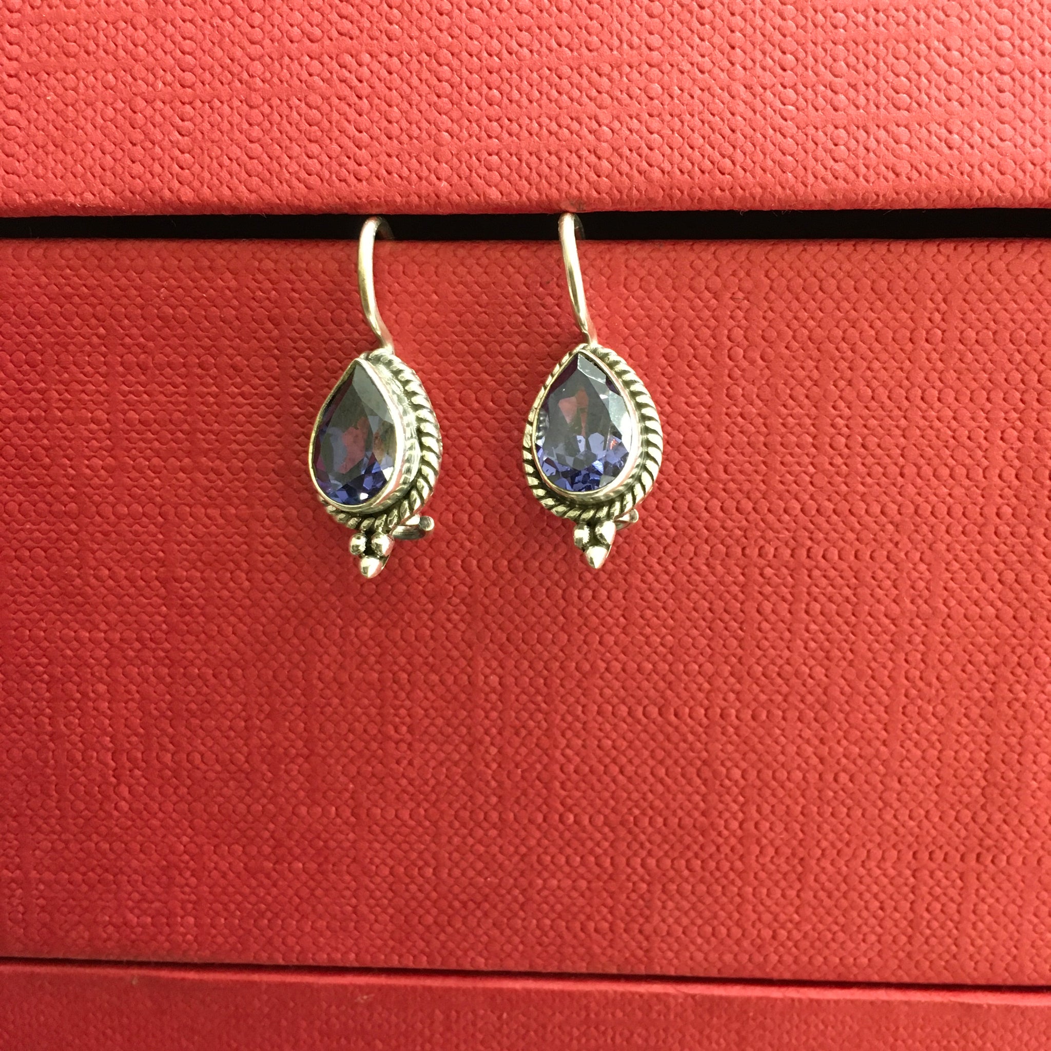 Blue Silver Earring - Dazzles Jewellery