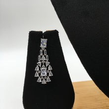 Silver Zircon/AD Necklace Set - Dazzles Jewellery