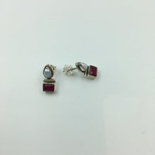 Ruby Silver Earring - Dazzles Jewellery