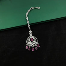 Silver Polish Maang Tikka 6830-69 - Dazzles Jewellery