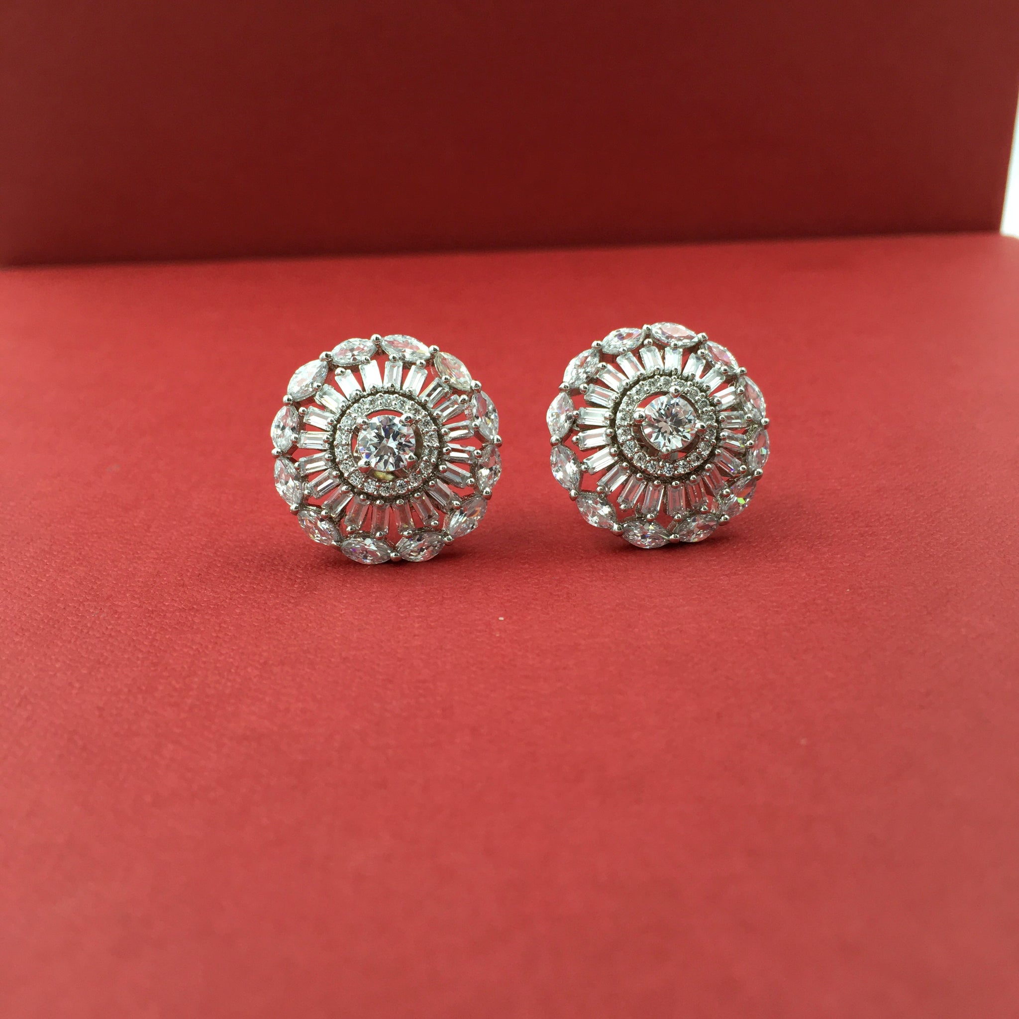 Tops/Studs Zircon/AD Earring 9014-100 - Dazzles Jewellery
