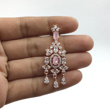 Choker Zircon/AD Necklace Set 4152-69 - Dazzles Jewellery