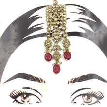 Mehandi Polish Maang Tikka 9150-100 - Dazzles Jewellery